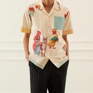 Percival Storybook Cuban Shirt - Ecru